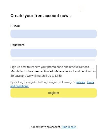 AmWager - Free Sign Up