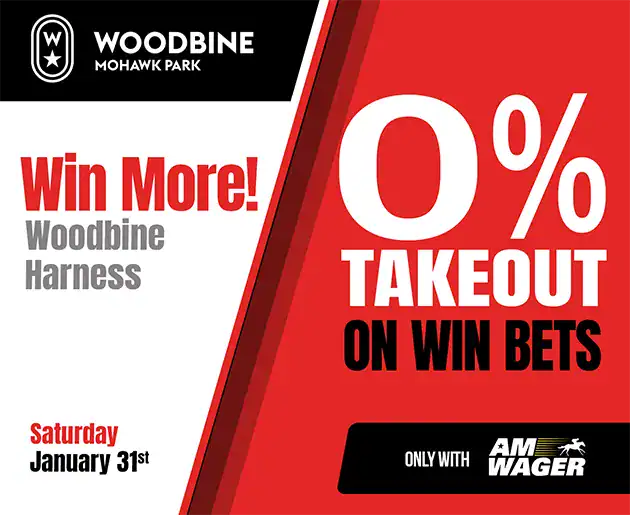 0% Takeout – Woodbine Harness